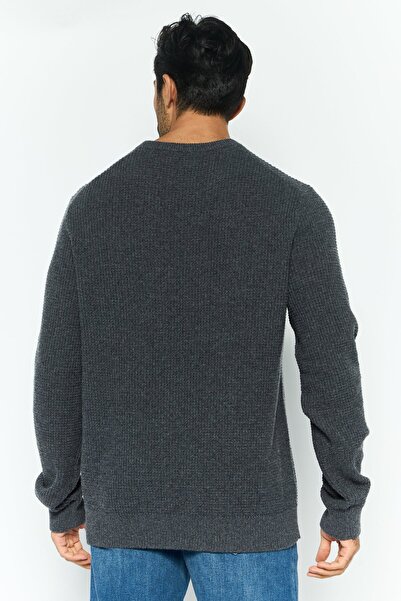 Michael Kors Men Crew Neck Knitted Long Sleeves Sweatshirt, Grey