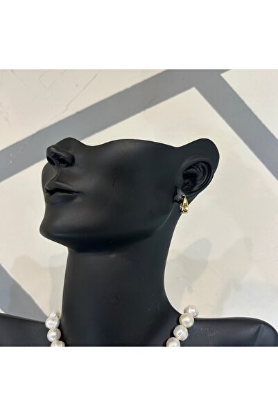 JEICON ATELIER Gold Renk Kalın Parlak Küçük Boy Halka Küpe