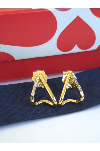 celisia Triangle Stone Anti Tarnish Earrings |   Modern and Stylish Valentine's Day Gift