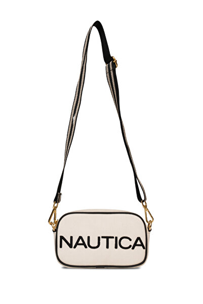 Nautica Bej-Sıyah Kadın Postacı Çantası Cn7249t