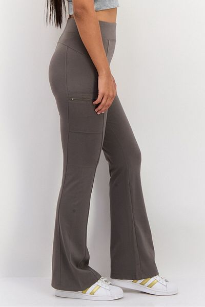 Tahari Sports Women Sportswear Fit Plain Training Sweatpants, Grey