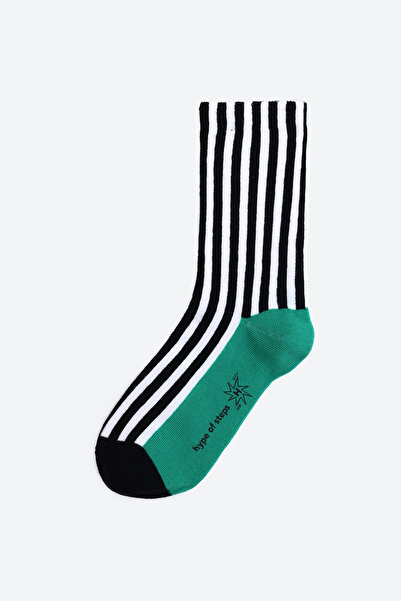 Hype of Steps Chill Lines - Yeşil Çizgili Çorap