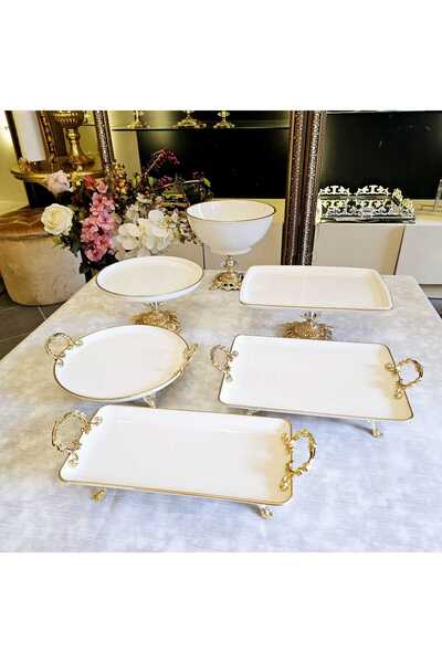 MaviDamla 6 PARÇA PORSELEN SET