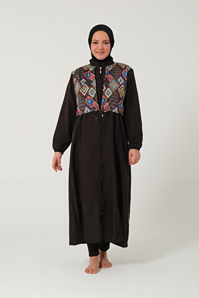 TESMAY TAM KAPALI UZUN TESETTÜR MAYO