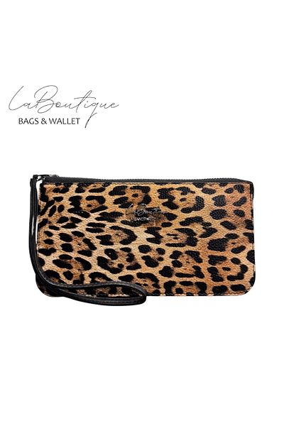 LA BOUTIQUE Portofel LB 4041 - Talar cu model leopard