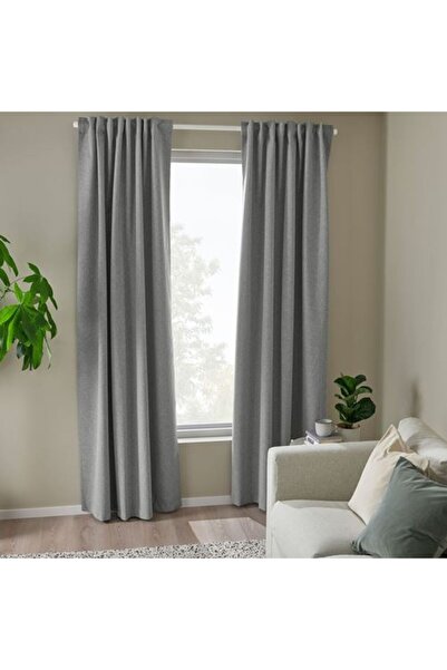 IKEA - Rosenmandel, Blackout Curtain/2 Sashes, Gray, 135X300 cm