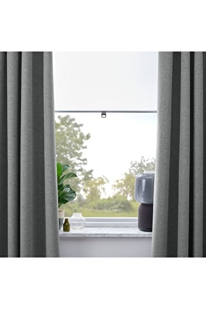 IKEA - Rosenmandel, Blackout Curtain/2 Sashes, Gray, 135X300 cm