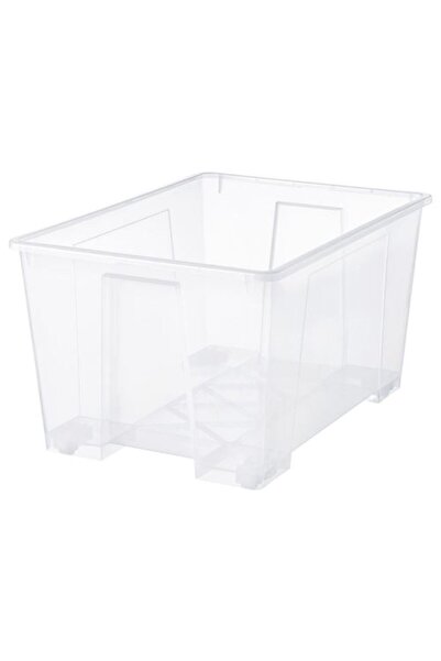 IKEA - SAMLA, kutu, şeffaf, 130 lt