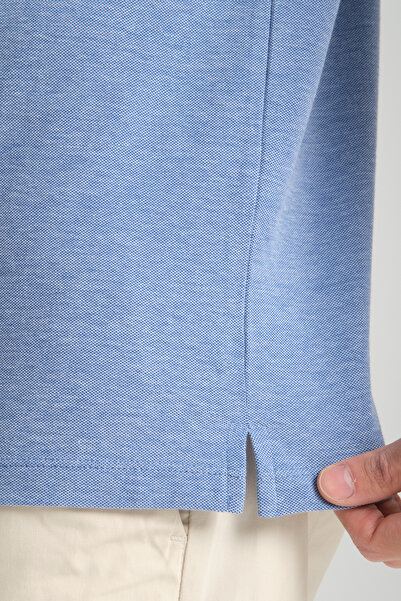 Frappoli Ανδρικό μπλουζάκι με γιακά πόλο - Boggee Pedso, ιταλικός γιακάς, αντισυρρικνυόμενη λύκρα, 100% βαμβάκι, λεπτή εφαρμογή