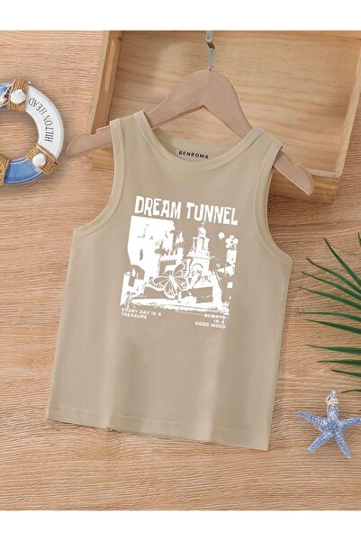 BENROMA CRTANI LIK ŠTAMPANA DEČIJA MAJICA BEZ RUKAVA