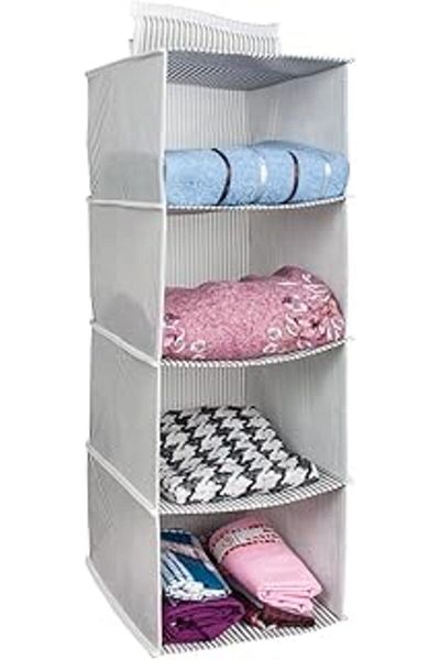 DECODEMA Kdroglu Gate 4 Compartment Hanging Cabinet Organizer Organizer Gray New Design 1109836