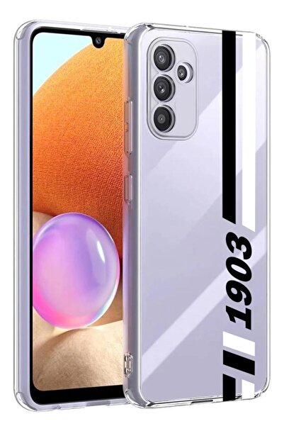 3GEN CASE Samsung Galaxy A04S Compatible Fan Patterned Transparent Silicone Case