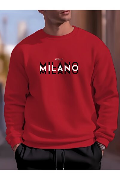 Lider Leather سويت شيرت مطبوع برقبة دائرية - أنيق ومريح للاستخدام اليومي