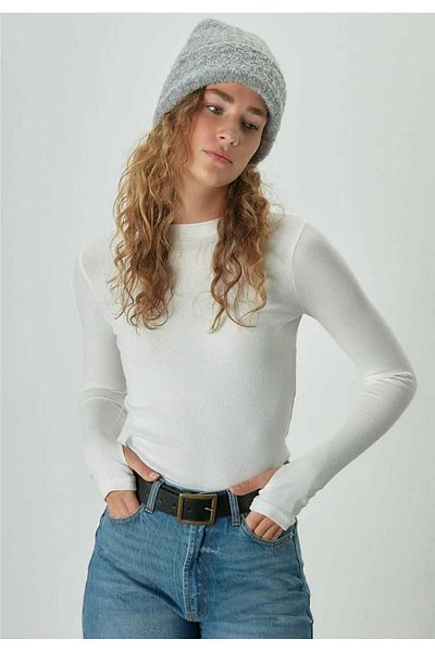 BİGÜMEX Knitwear Bodysuit with Finger Tape Ribs