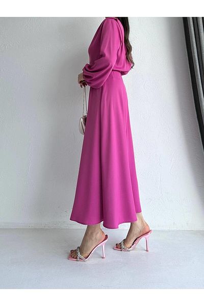 MELEK ARAZ Rochie de henna roz
