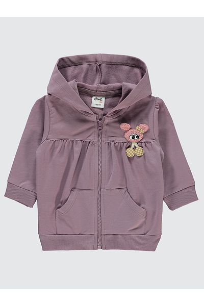 Civil Baby Lilac Lilac Hooded Baby Girl Cardigan 6-18 Months