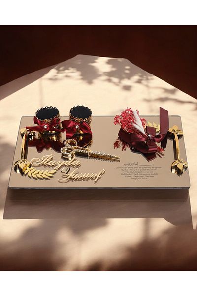 CyzHome Harmony Gold Promise Engagement Tray