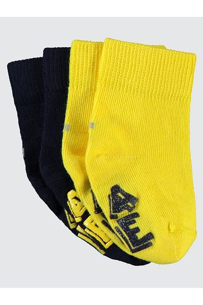 Civil Baby Anti-Slip Yellow Socks Set for Baby Boy 6-18 Months