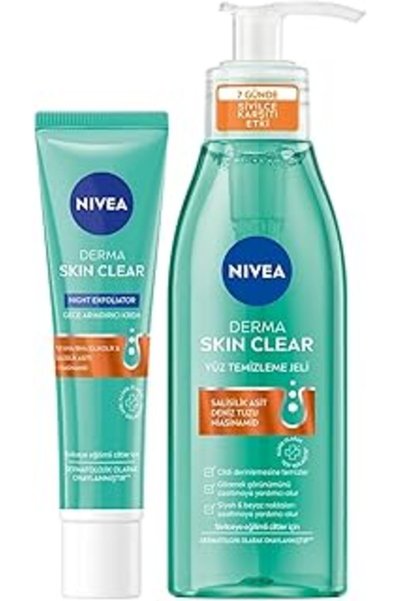 Generic Brand Derma Skin Anti Clear Facial Cleansing Gel150Ml, Night Cream40M...