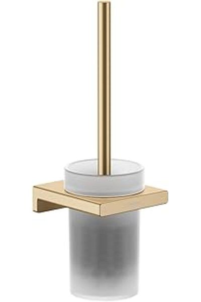 Hansgrohe Hans Toilet Brush and Container - Addstoris, Bronze Holder