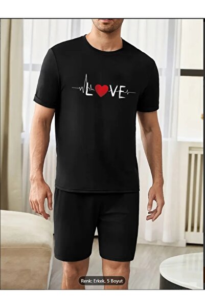 Derays Valentine's Day Couple Combination Comfortable Fit Bottom Top Suit