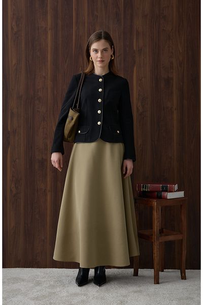 Fatma Atasoy Jachetă neagră scurtă cu blazer
