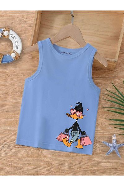 BENROMA 1 tricou este un cadou pentru achiziții de 6 și mai sus în coș - Tricou fără mâneci pentru copii cu imprimeu cu personaje de desene animate