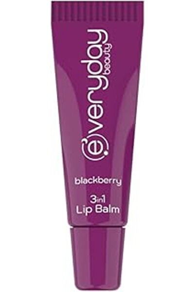 Genel Markalar Dudak Bakım Kremi Böğürtlen Aromalı 3'ü 1 Arada Everyday Beauty Lip Balm 10 ml