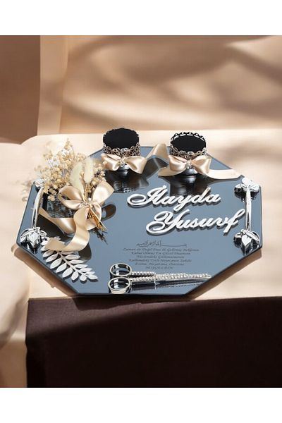 CyzHome Affinity Silver Promise Engagement Tray
