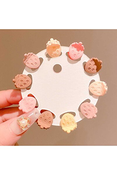 Eva&Rose 10 Adet Pastel Tonlarda kız Çocuk Küçük Mandal Toka Minik Toka Okul ...