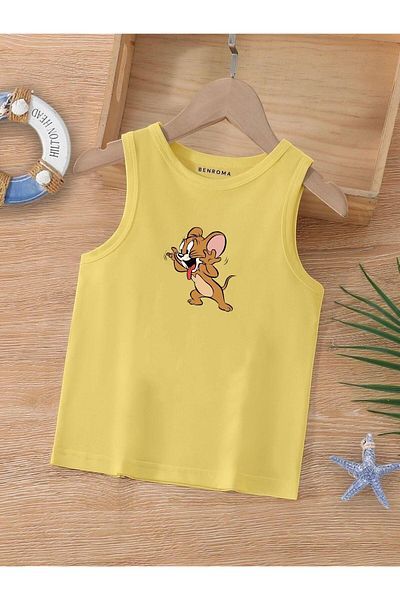 BENROMA 1 tricou este un cadou pentru achiziții de 6 și mai sus în coș - Tricou fără mâneci pentru copii cu imprimeu cu personaje de desene animate