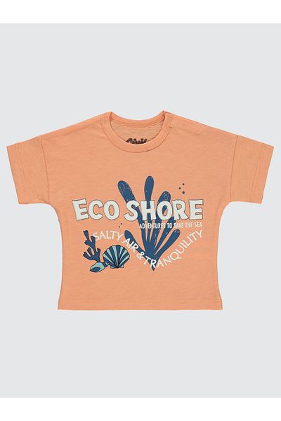 Civil Baby 6-18 Months Baby Boy Coral T-Shirt