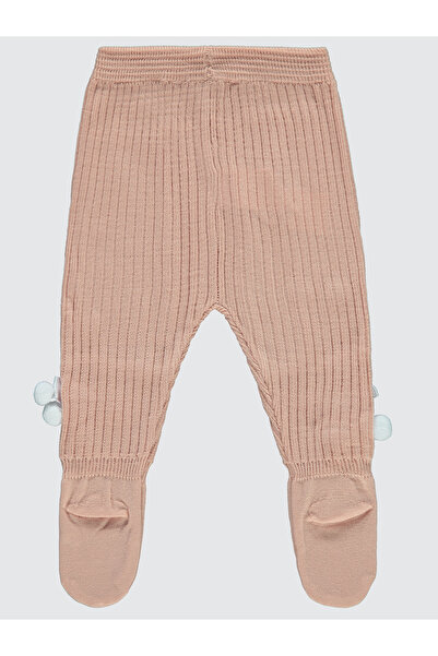 Civil Baby Civil Kız Bebek Triko Patikli Tek Alt 3-12 Ay Somon