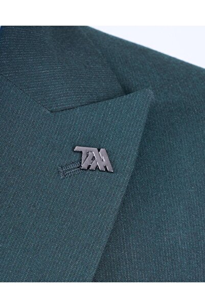 TerziAdemAltun Green Italian Style Jacket Vest Pants Set - T12807