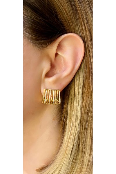 Store Multiple Steel Earrings with Stones