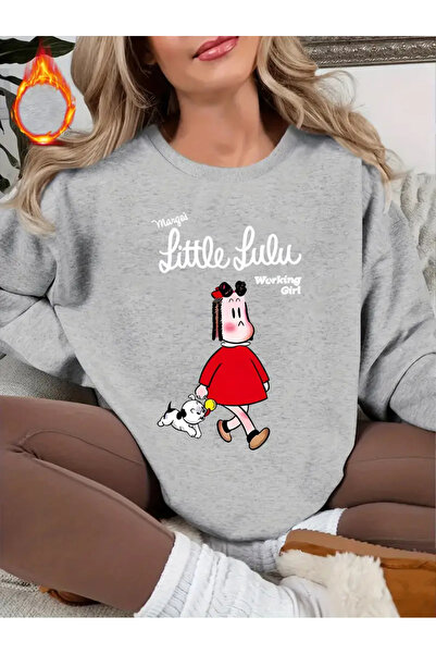 Nebulaa Tekstil سويت شيرت نسائي مطبوع لطيف من NEBULAA، تريكو بأكمام طويلة - خ...