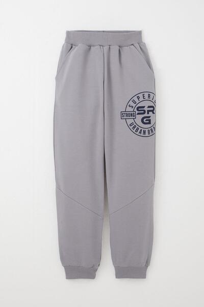 Breeze Σετ αθλητικής φόρμας για αγόρι 6-12 ετών - Γκρι φόρμα - Τσέπη καγκουρό με στάμπα