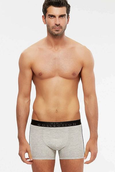 Kom Ανδρικά Boxers Axel Contrast Stripe - Γκρι