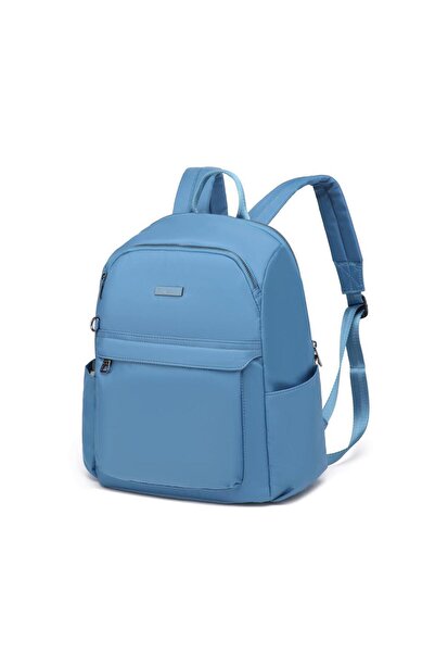 21Kbarcelona Rucsac de damă de mărime medie din material satinat Barcelona 2140