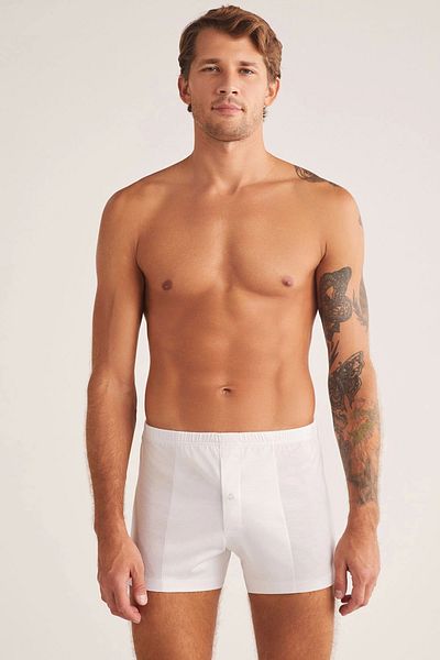 Kom Elite Cotton Mercerized Men's Boxer - White