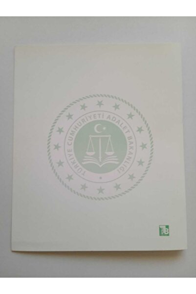 Turuncu Beyaz Mahkeme Hukuk Dava Dosyası Yeşil 100'lü