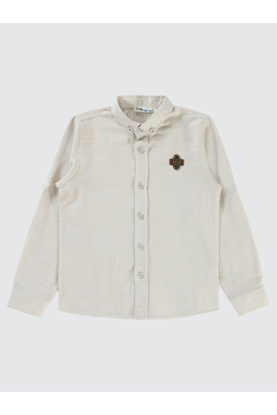 Civil Boys Boy's Shirt 6-9 Years Beige