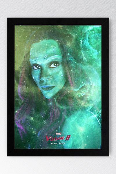 Saturn Gamora Framed Painting - Avengers Movie Poster Painting