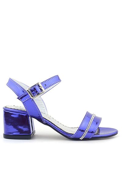 hapshoe Pony Purple Mirrored Toc Gros Strasuri Strălucitoare Pantofi De Seară Fete