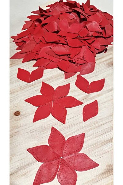 ELİS Hakiki Deri Yaprak Model Çiçek Hobi El İşi Malzemesi 60 Adet