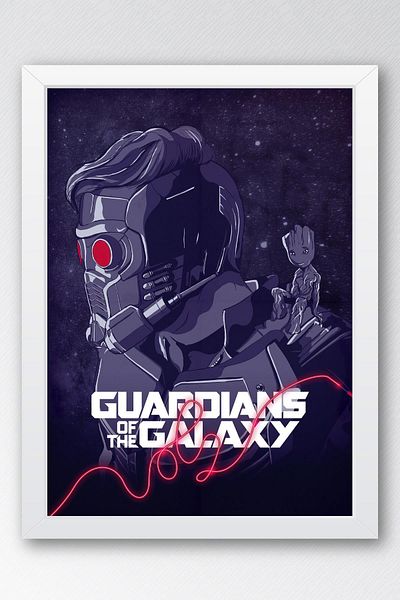 Saturn Πίνακας με κορνίζα Guardians of the Galaxy - Πίνακας αφίσας ταινίας Guardians of the Galaxy