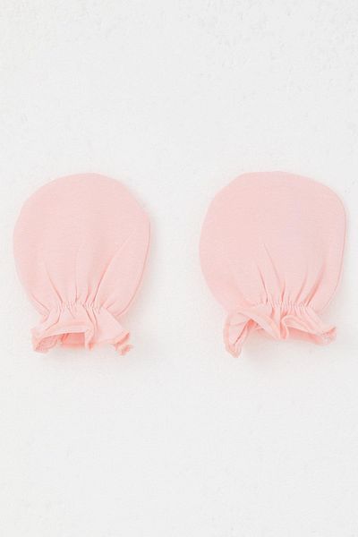 Breeze Pink Newborn Baby Gloves - Basic Standard
