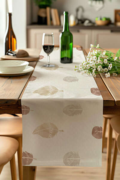 ALAMODECOR Σκανδιναβικό σχέδιο φύλλων με μοτίβο έθνικ μποέμ, ψηφιακά τυπωμένο...