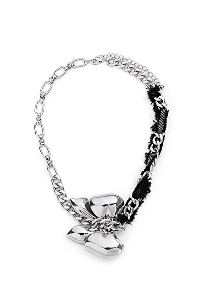 Twist KONTRAST DOKULU FİYONKLU KOLYE