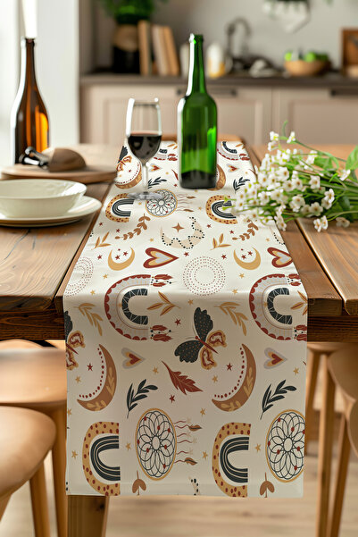 ALAMODECOR Τραπεζομάντηλο με μοτίβο πεταλούδας Bohemian Rainbow, Εθνικό τραπε...